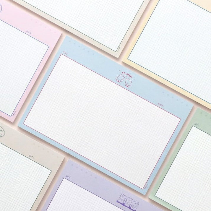 Iconic B5 Buddy Grid Notepad (Horizontal)