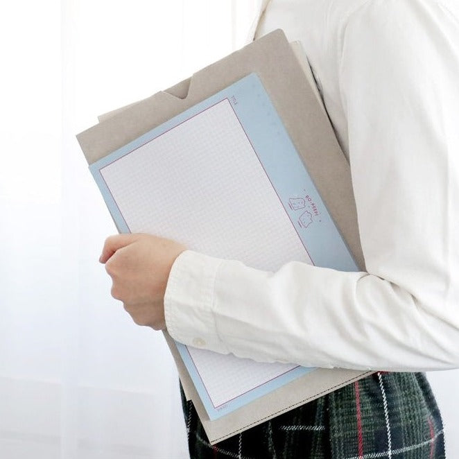 Iconic B5 Buddy Grid Notepad (Horizontal)