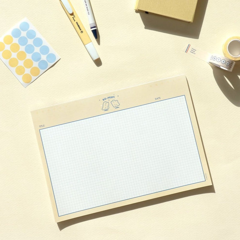 Iconic B5 Buddy Grid Notepad (Horizontal)