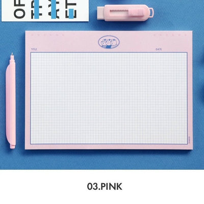 Iconic B5 Buddy Grid Notepad (Horizontal)