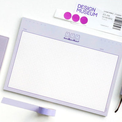 Iconic B5 Buddy Grid Notepad (Horizontal)