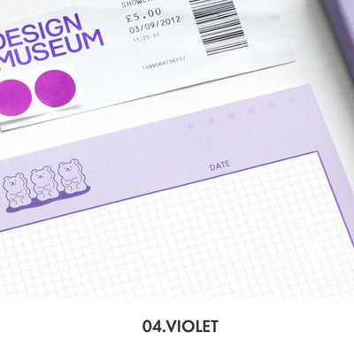 Iconic B5 Buddy Grid Notepad (Horizontal)
