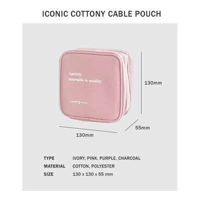 Iconic Cottony Cable Pouch
