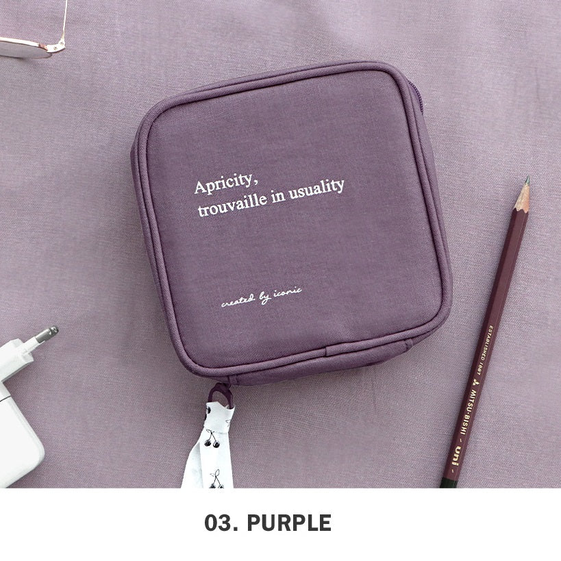 Iconic Cottony Cable Pouch