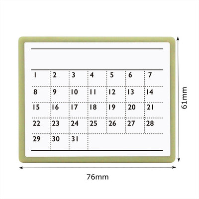 Kodomo No Kao Penetration Note Stamp Ink Set - Tracked Calendar