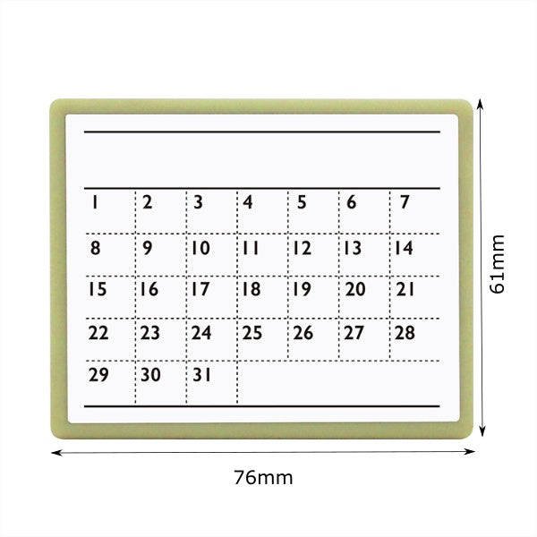 Kodomo No Kao Penetration Note Stamp Ink Set - Tracked Calendar