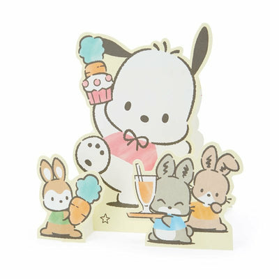 Sanrio Multipurpose Greeting Card with Stickers - Pochacco Carrot Cake
