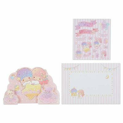 Sanrio Multipurpose Greeting Card with Stickers - Little Twin Stars Pink Starry Sky