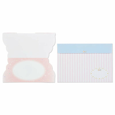 Sanrio Multipurpose Greeting Card with Stickers - Little Twin Stars Pink Starry Sky