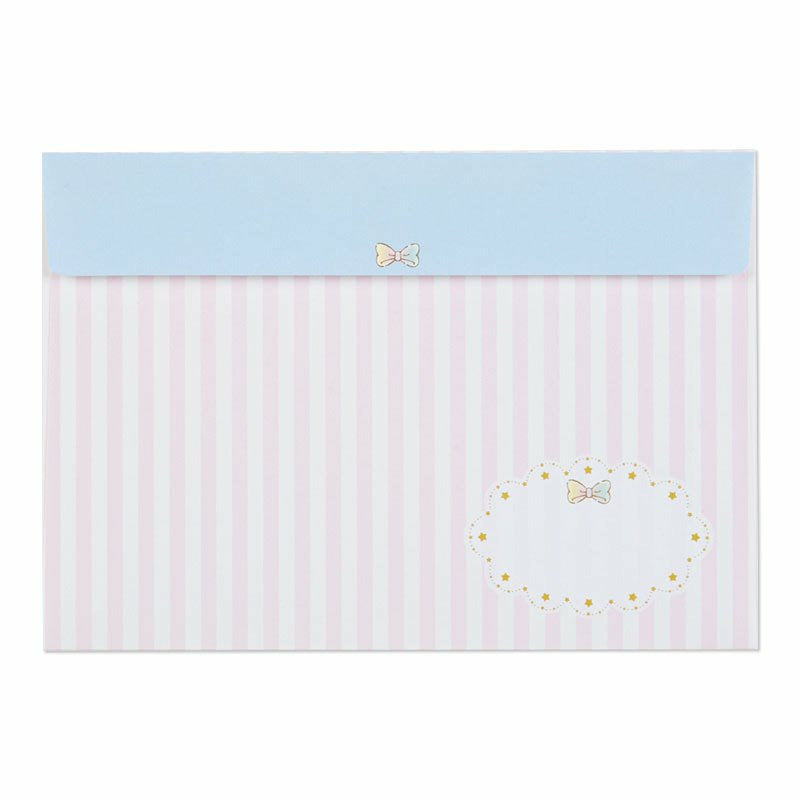 Sanrio Multipurpose Greeting Card with Stickers - Little Twin Stars Pink Starry Sky