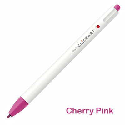 Zebra CLiCKART Retractable Markers - Red and Pink Series