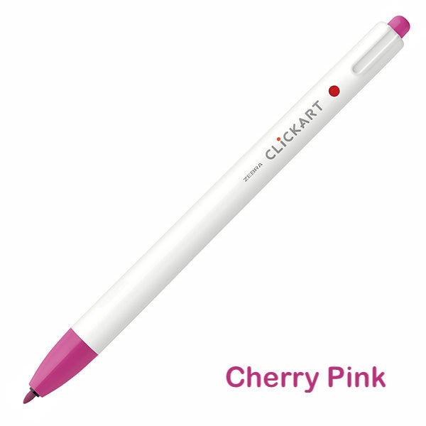 Zebra CLiCKART Retractable Markers - Red and Pink Series