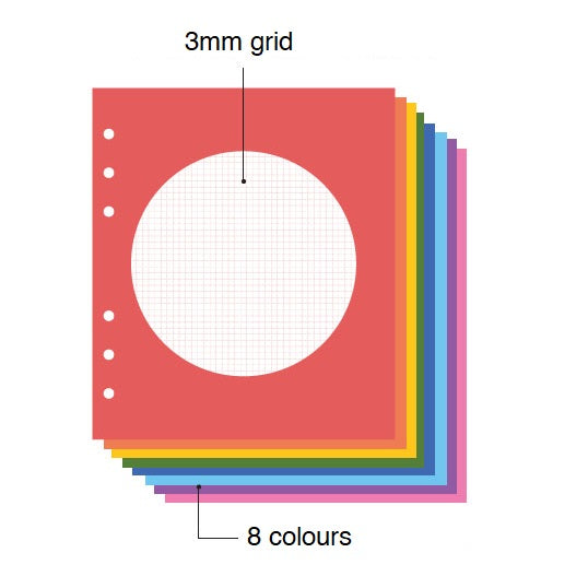 Jam Studio A6 Wide Deco Refill - 01 Colour Circle
