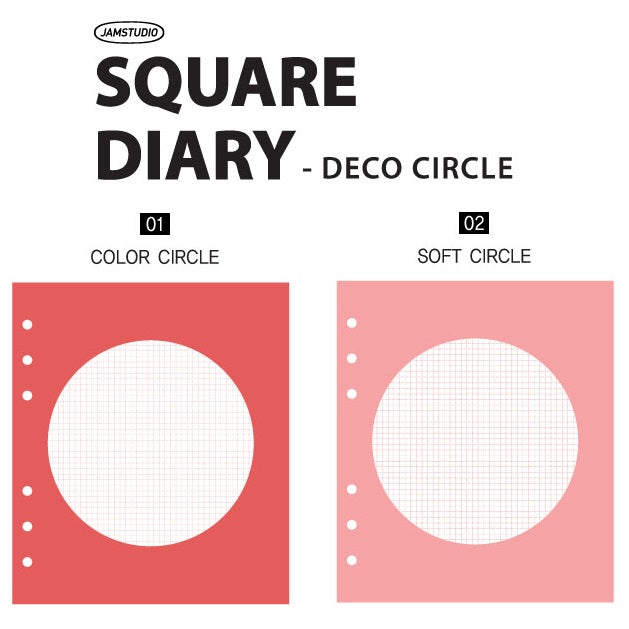 Jam Studio A6 Wide Deco Refill - 02 Soft Circle