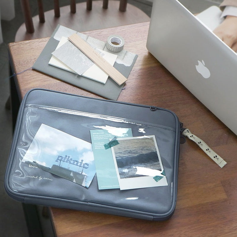 Iconic Cottony 13 Inch Clear Cover Laptop Case