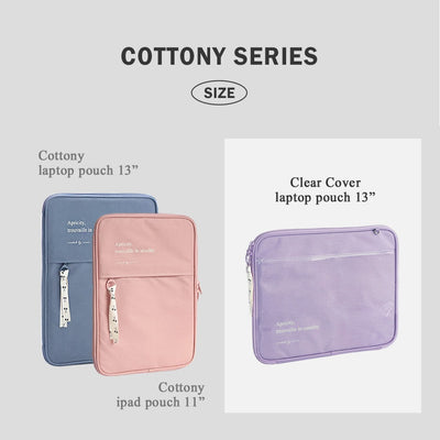 Iconic Cottony 13 Inch Clear Cover Laptop Case