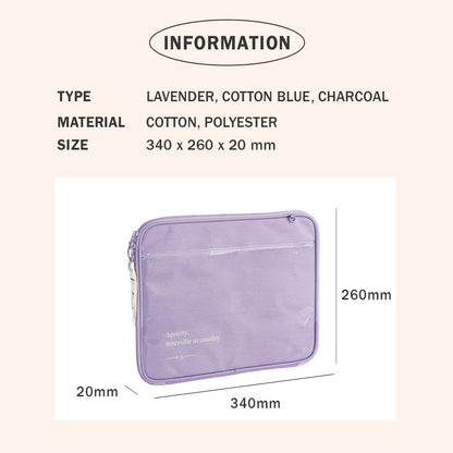 Iconic Cottony 13 Inch Clear Cover Laptop Case