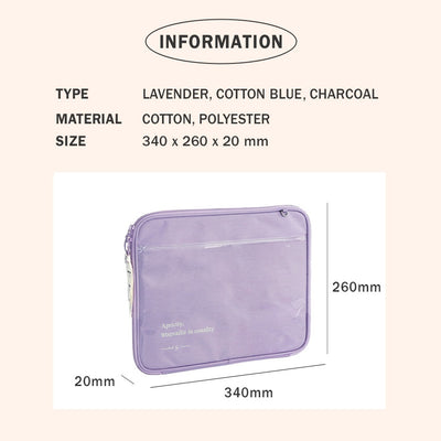 Iconic Cottony 13 Inch Clear Cover Laptop Case