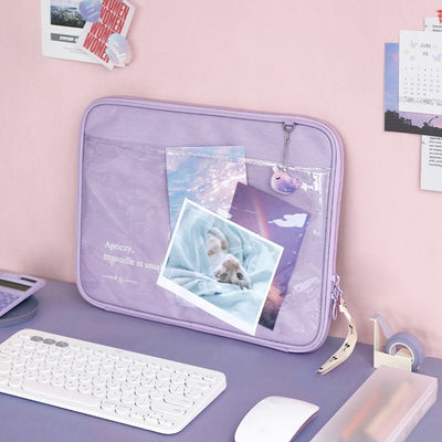 Iconic Cottony 13 Inch Clear Cover Laptop Case