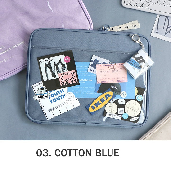 Iconic Cottony 13 Inch Clear Cover Laptop Case