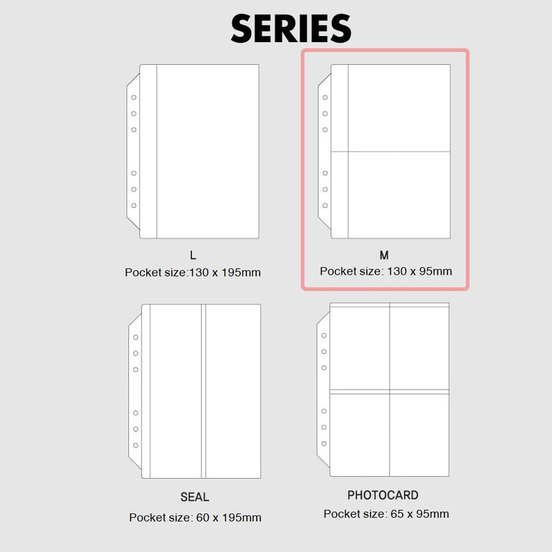 Jam Studio A6 Wide Sticker Pocket - M Size