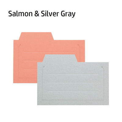Yamazakura +lab Memo Note Clip - Salmon & Silver Gray