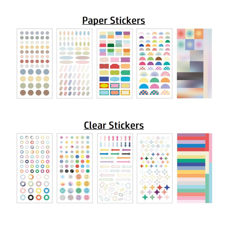 Iconic Colour Shape Sticker Pack