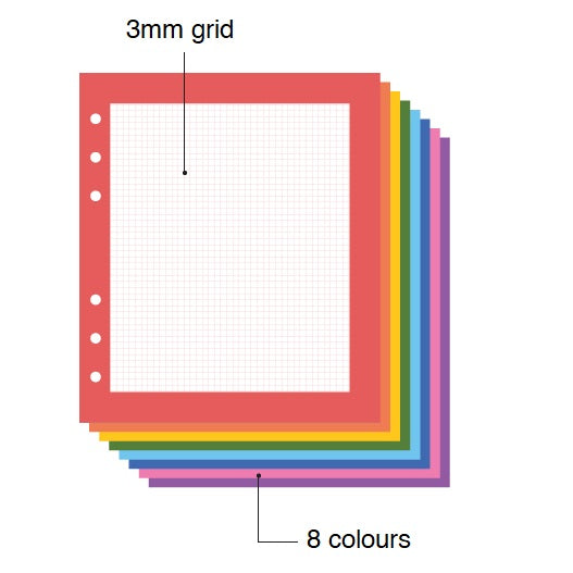 Jam Studio A6 Wide Deco Frame Refill - 01 Colour Frame
