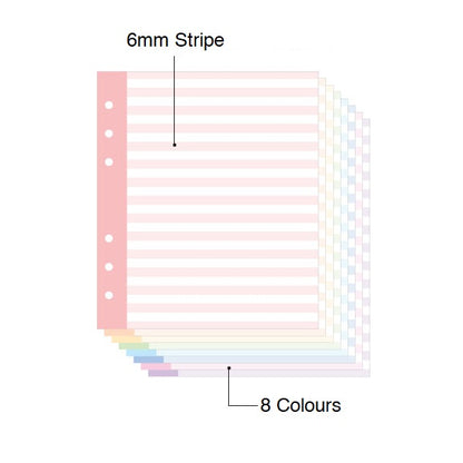 Jam Studio A6 Wide Colour Refill - Stripe