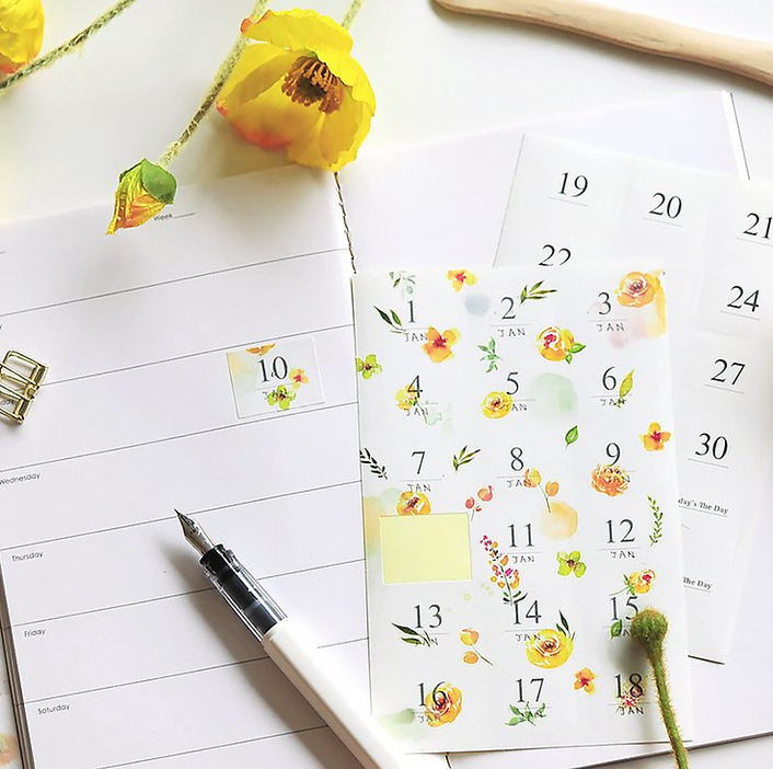 MU Lifestyle Planner Sticker for Print-On Stickers (2 Sizes)