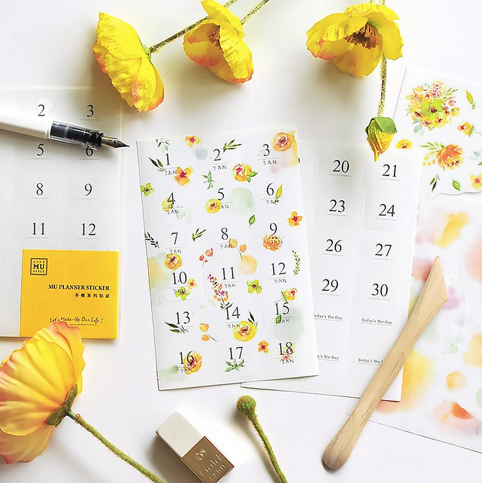 MU Lifestyle Planner Sticker for Print-On Stickers (2 Sizes)