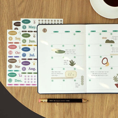 Iconic Diary Date Sticker