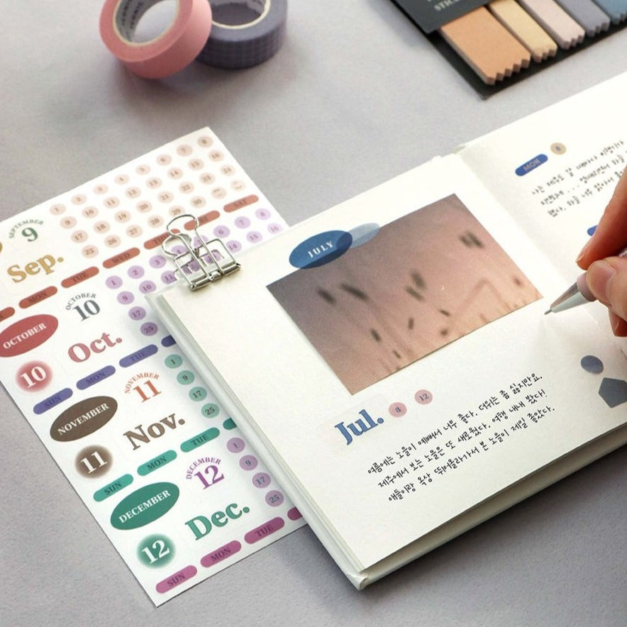 Iconic Diary Date Sticker