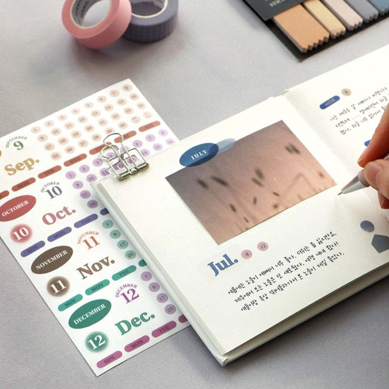 Iconic Diary Date Sticker