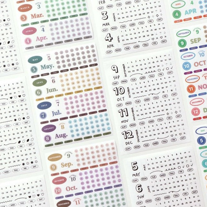 Iconic Diary Date Sticker