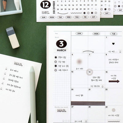 Iconic Diary Date Sticker