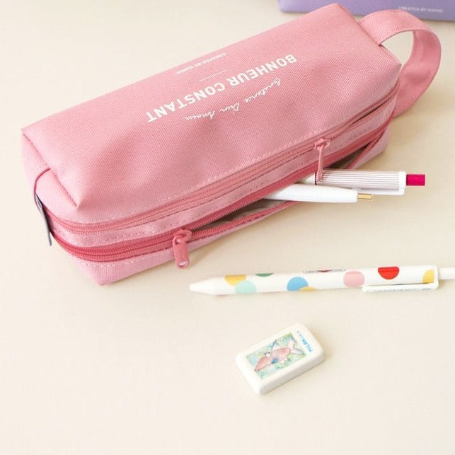 Iconic Dual Pencase - Pink