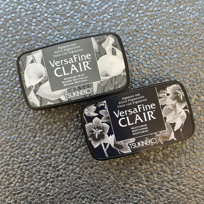 Tsukineko VersaFine Clair Ink Pad - Black & Grey Series