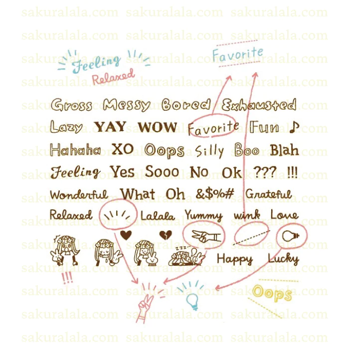 Sakuralala x Igloo*Dining* 365™ Clear Stamps - Emotions