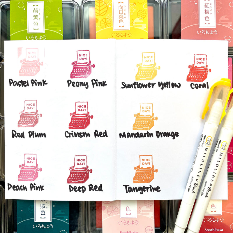 Shachihata Iromoyo Ink Pads - Green Series
