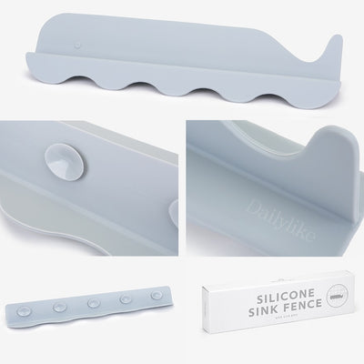 Dailylike Bonbon Silicone Sink Fence - Blue Grey Whale
