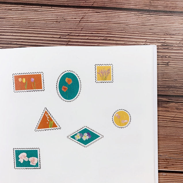 Mstandforc Botanical Stamp Stickers