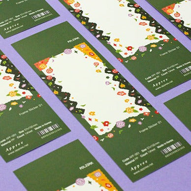 Appree Poljjak Frame Sticker - Flower