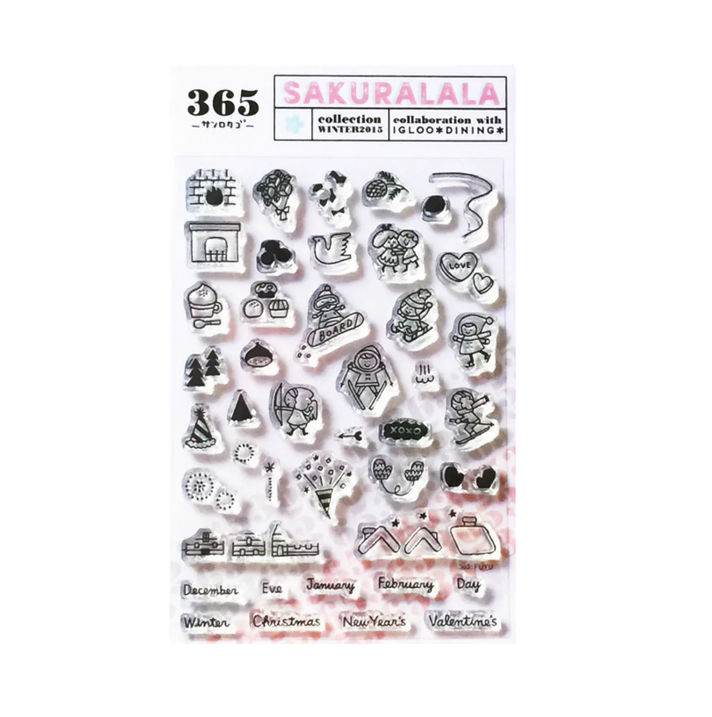 Sakuralala x Igloo*Dining* 365™ Clear Stamps - Fuyu