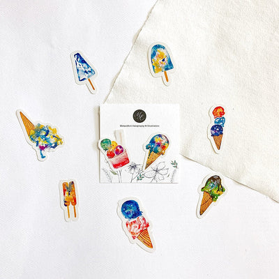 Mstandforc Galaxies Ice-cream Stickers