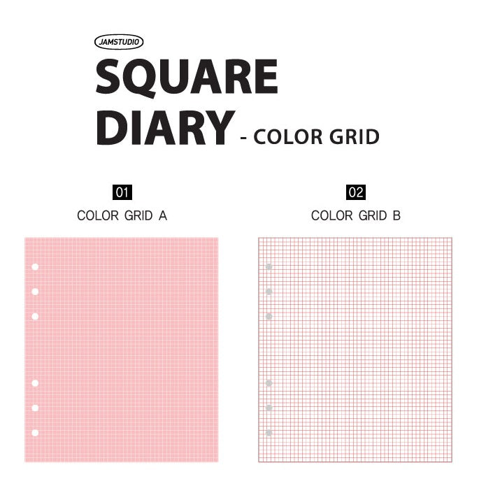 Jam Studio A6 Wide Deco Refill - 04 Colour Grid-A