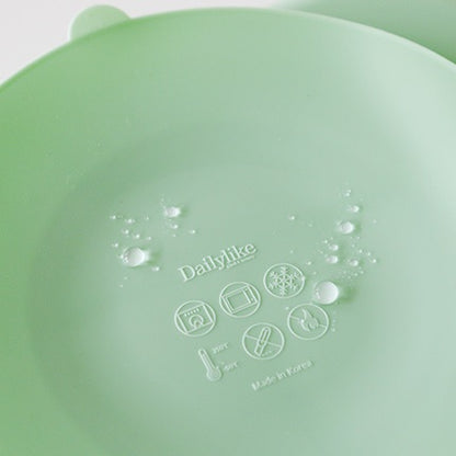 Dailylike Bonbon Silicone Grip Plate with Lid Set