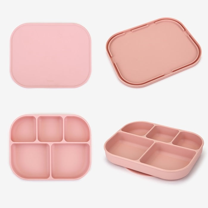 Dailylike Bonbon Silicone Grip Plate with Lid Set