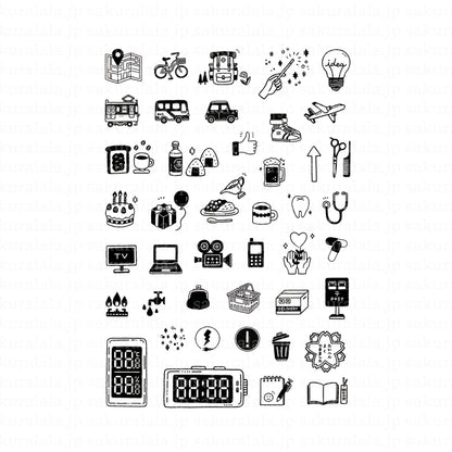 Sakuralala x eric Hello Small Things! Clear Stamps - Moments