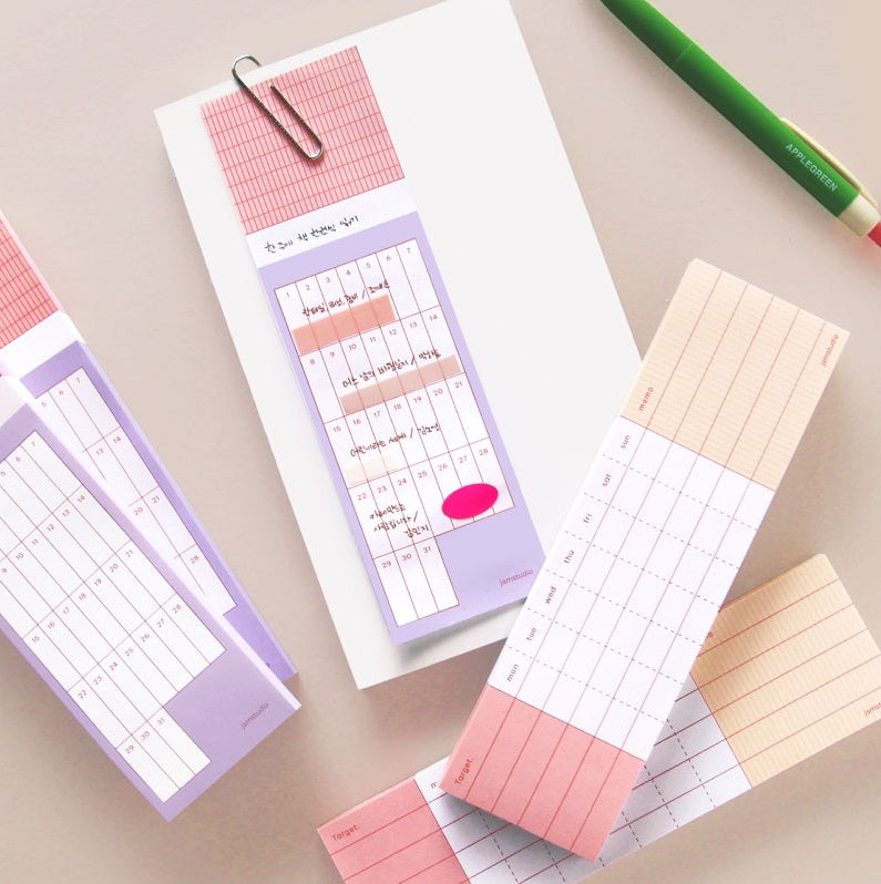 Jam Studio Goal Tracker Notepad